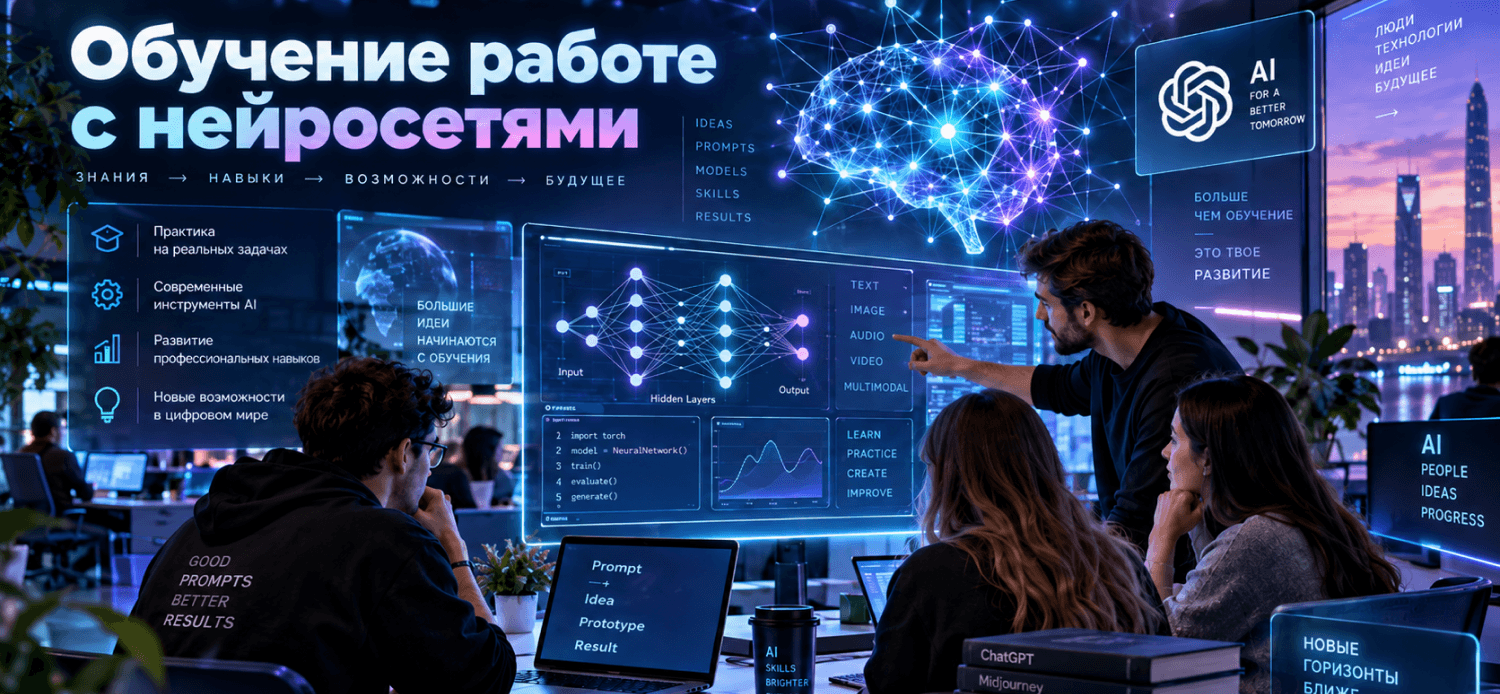 Лучшие курсы по ИИ и нейросетям: обучение с нуля 